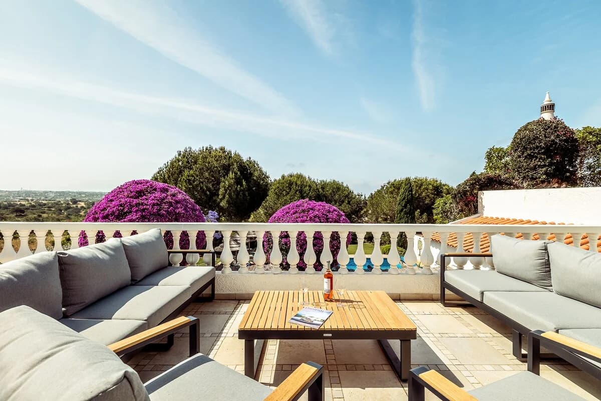 Rooftop terrace with panoramic views at Casa da Parra, Algarve
